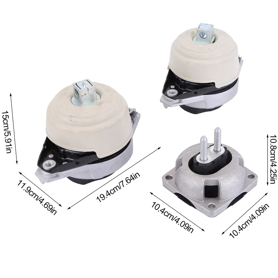 Montaje de motor y transmisión 3 piezas para Mercedes-Benz GL450 GLS550 ML63 AMG 4,7 5,5 L Foto 3 de 4