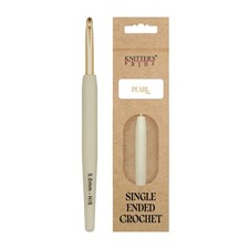 Knitter  s Pride Pearl Aluminum Crochet Hook   US Size H 5mm