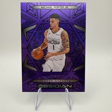 2024-25 Panini Obsidian Michael Porter Jr. Purple Flood /75 #36 Denver Nuggets