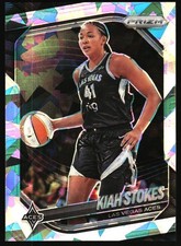 2025 Panini Prizm WNBA #58 Kiah Stokes Ice Prizms