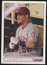 2015 MLB Topps Heritage BB Wrong Birth Year Error Variation #192 Kole Calhoun