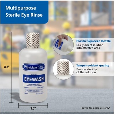 Eye Irrigation Solution, Sterile Isotonic 32oz - Fast Relief