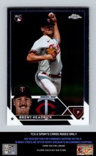 2023 Topps Chrome Update #USC188 Brent Headrick RC Minnesota Twins