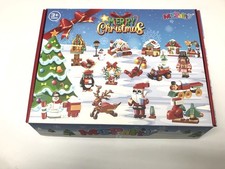 Christmas Advent Calendar Brick Building Toys 24 Days Countdown