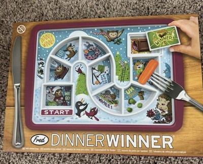 NEW Genuine Fred Dinner Winner Kids' Dinner Tray,  Game, Picky Eater