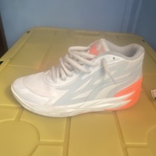 PUMA Mid Top Lace Up Athletic Sneaker White G...