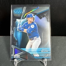 38/150 MATT SHAW BLUE REFRACTOR 2026 Topps Chrome Black #86 CHICAGO CUBS !!!!!!!