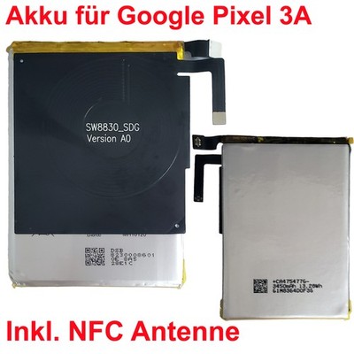 Akku für Google Pixel 3A XL Batterie Battery Accu G020A-B + NFC Antenne