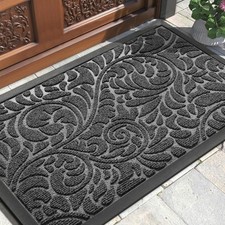 Front Door Mat Outside Entrance Waterproof Sturdy Retro Outdoor Mat 29.5x17