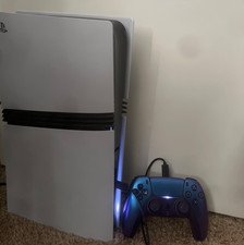 Sony PlayStation 5 Pro Digital PS5 2TB White Console Gaming w/Controller Blue