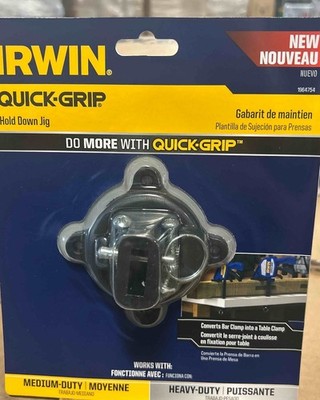 IRWIN QUICK-GRIP HOLD DOWN JIG MEDIUM-DUTY 1964754 NEW IN PACKAGE Ships Free!!
