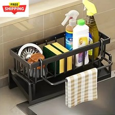 Sponge Holder Dishcloth Accessories Home Dish Brush For Kitchen Sink Organizer