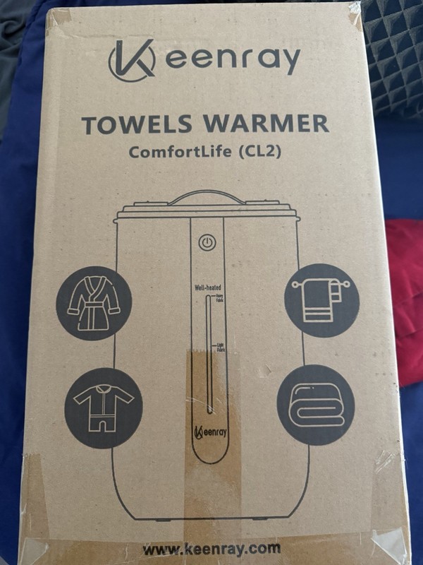Keenray ComfortLife CL2 Towel Warmer Plug & Play White FCC Certified