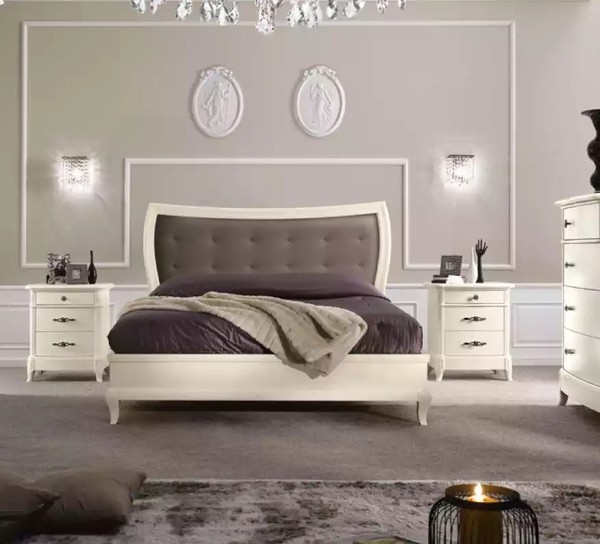 Bett Schlafzimmer Set Design Luxus Bette Neu MöBel 2X Nachttische 3Tlg.-image