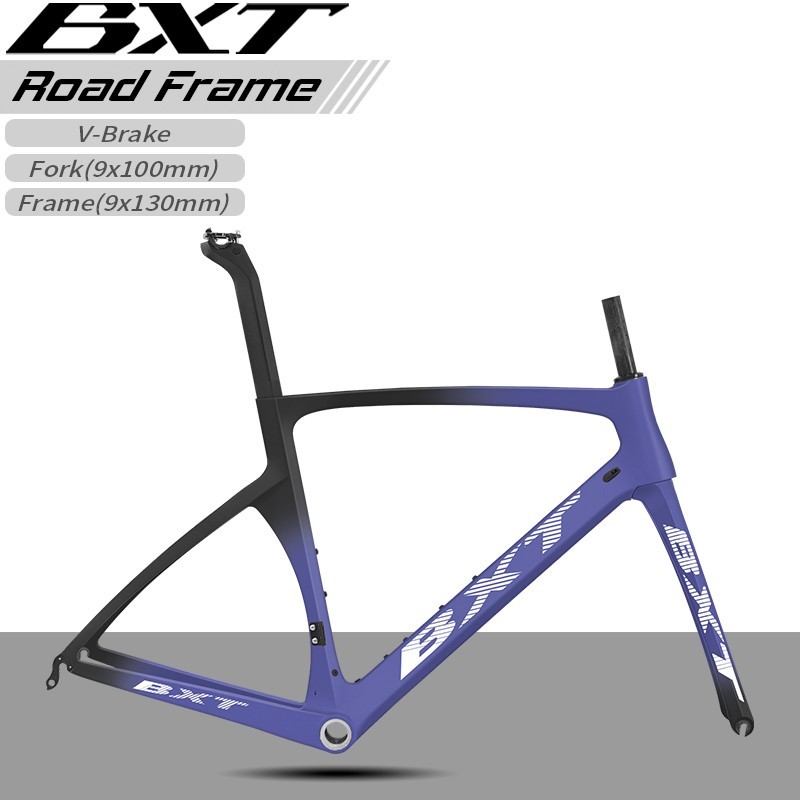 BXT V Brake Carbon Road Bike Frame 700*25C Light Weight Road