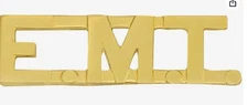 EMT Gold Letters Lapel Pin