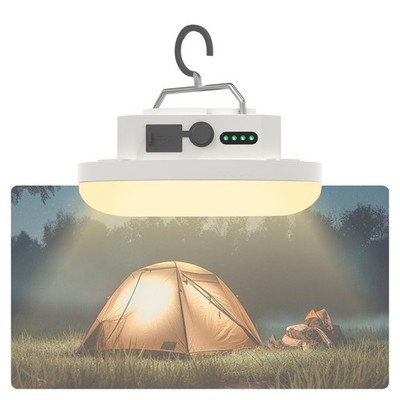 Rechargeable Hanging Camping Tent Light with Magnet, Portable 3 Color Lighting M