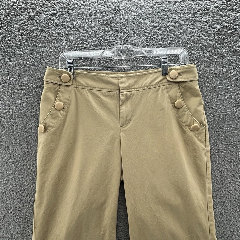 Pantalones Lilly Pulitzer para mujer 8 algodón tostado pierna ancha náutico marinero chino 32 pulgadas Foto 2 de 4