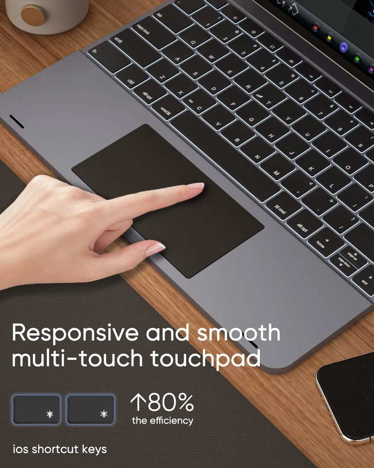 Metal Keyboard Case for ipad pro 12.9 inch 6th-2022 /5th-2021/4th-2020/3rd -2... - Image 3 of 4