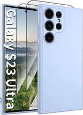 Samsung Galaxy S23 Ultra Case, Liquid Silicone Soft Shockproof with Screen Cam