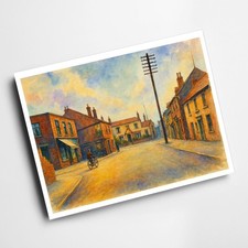 A4 PRINT - Sitwell Street, Spondon - Vintage Art Style