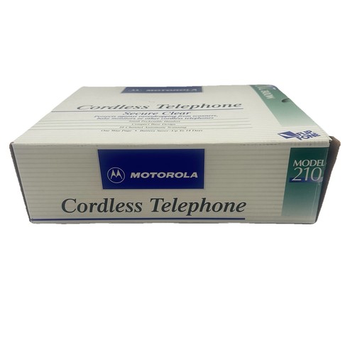 Motorola Flip Fone Cordless Telephone Model 210 Secure Clear *Read Description - Afbeelding 3 van 19