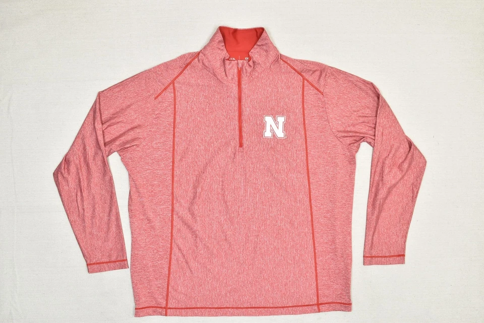 Pullover Cornhuskers Nebraska rojo talla XXL de Antigua para hombre Foto 3 de 4
