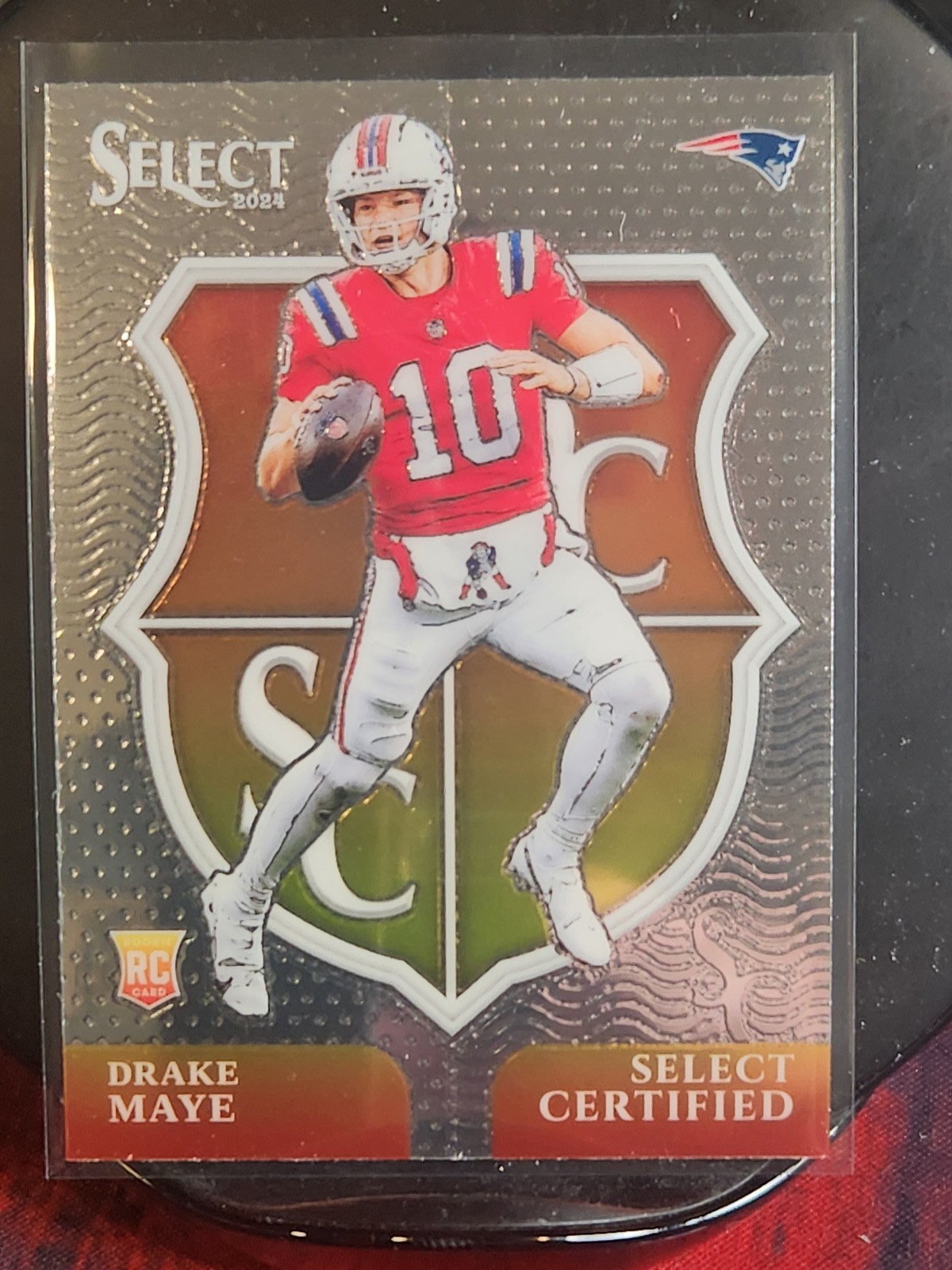 Drake Maye Panini Select Select Certified Rookies #3 Base
