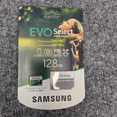 New Samsung Evo Select 128GB Memory Card with Adapter MB-ME128HA/AM
