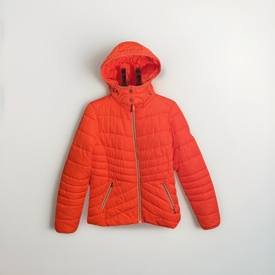 Cecil Outerwear Womens Size S Thick Puffer Jacket With Removeable Hood Red/pink