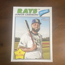 Topps Heritage 2026 Junior Caminero Variation SP #380 Tampa Bay Rays