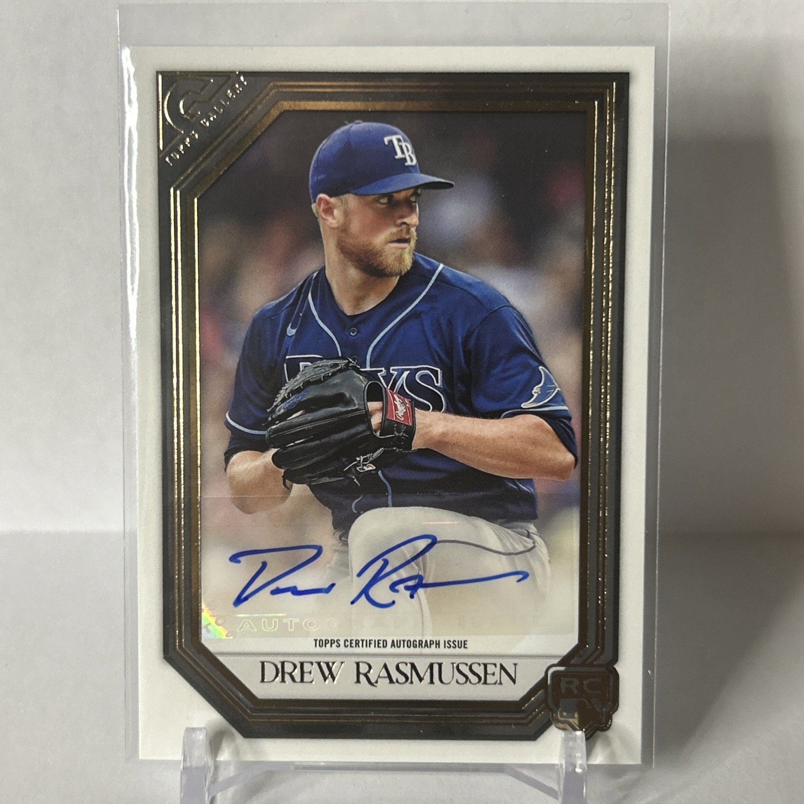 2021 Topps Gallery - Rookie Autographs Drew Rasmussen #RA-DR (AU, RC)