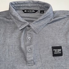 Travis Matthew men's Shirt L Gray Correct Craft Boat Boating Golf Polo Fishing