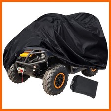 ATV Cover with Buckle Waterproof, 420D Heavy Duty Ripstop Protects 4 Wheeler ...