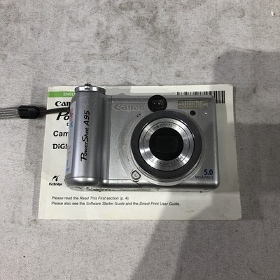 Canon PowerShot A95 500万画素 可動液晶 美品 動作品 Canon PowerShot A95 5.0MP Digital Camera - Silver (Kit w/ Not