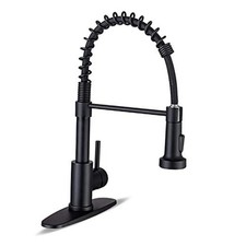 Kitchen Faucets with Pull Down Sprayer Commercial Matte Black Classic