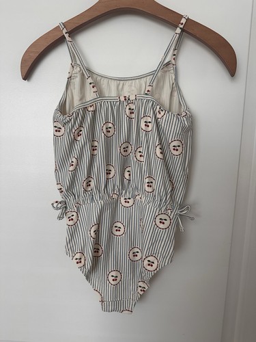 NWOT* Konges Slojd Cale Swimsuit - cherry stripe 5/6Y - Picture 3 of 7