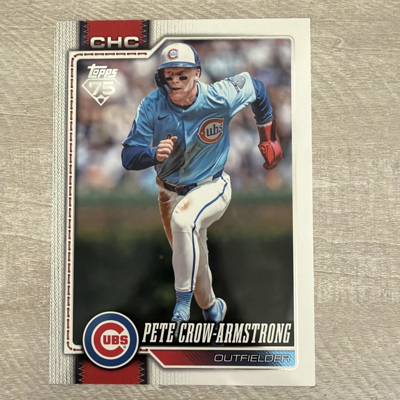 2026 Topps Pete Crow-Armstrong Oversized Jumbo Card #196 