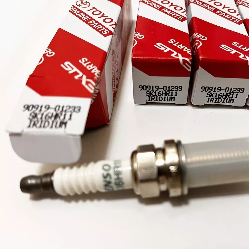 4Pcs OEM Iridium Spark Plug SK16HR11 90919-01233 for Camry Highlander US Stock