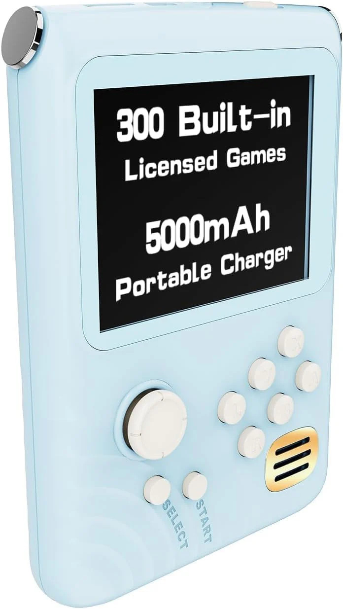Batterie externe de secours contre l'ennui avec jeux rétro intégrés