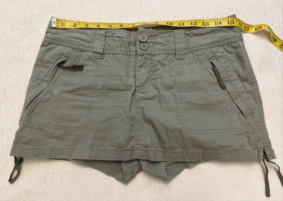 Aeropostale Vintage y2k 2000s Low Rise Skort Skirt JR 3/4 cotton - Image 3 of 4