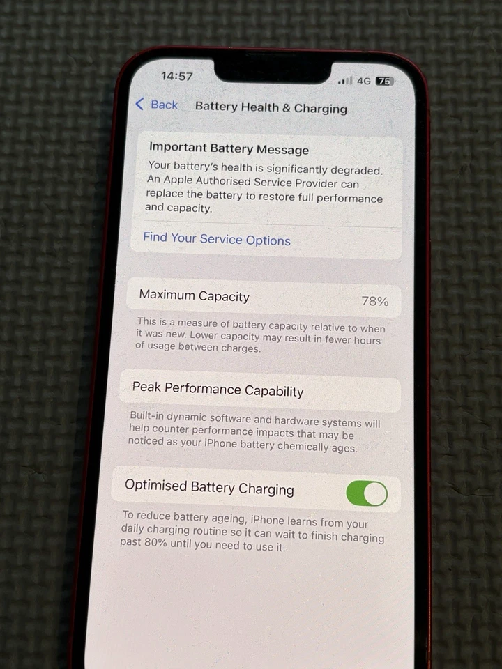iPhone 13 128GB Red Unlocked Read Description - Image 3 of 4