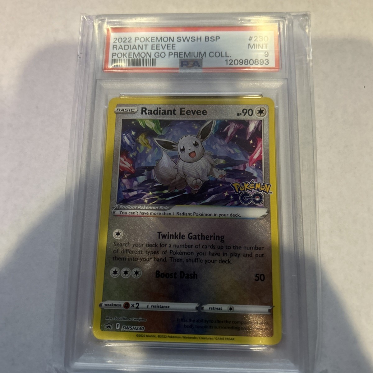 Radiant Eevee SWSH230 SWSH: Sword & Shield Promo Cards Holo for