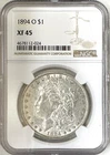 1894 O MORGAN SILVER DOLLAR NGC XF45