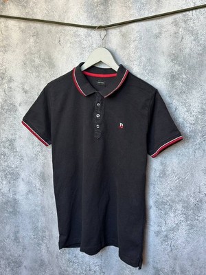 Diesel Polo T-Shirt Black Label Logo Kurzarm Herren Gr. Medium