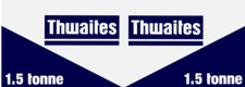 THWAITES 1.5 TONNE DUMPER STICKER DECAL