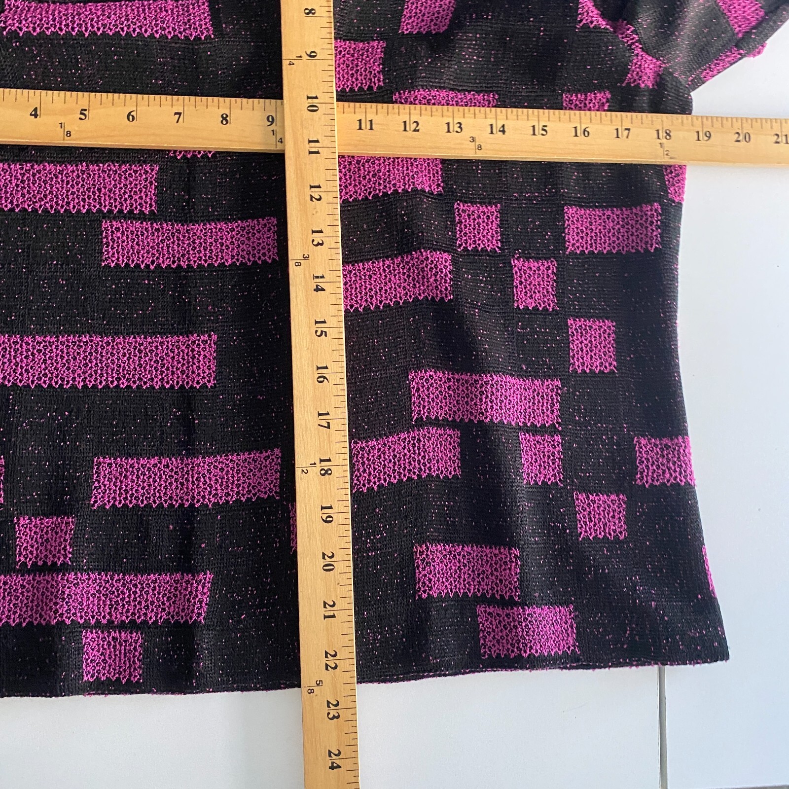 Ming Wang Jacket Size Petite Medium Black Pink Ho… - image 10