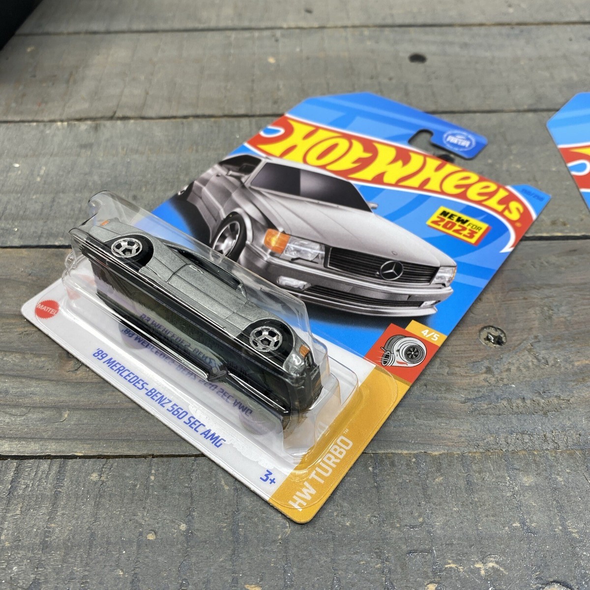 Lot of 2 Hot Wheels '89 Mercedes Benz 560 SEC AMG HW Turbo 4
