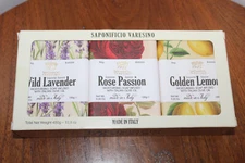 SAPONIFICO VARESINO SOAP 3-PIECE ASSORTED SET MOISTURIZING INFUSED 5.2 OZ x 3