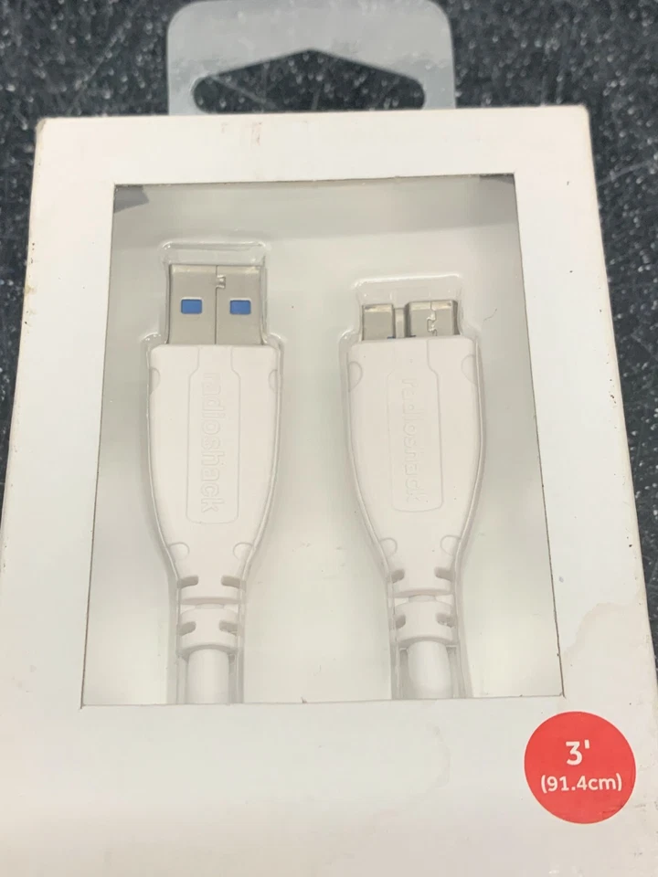 Micro USB 3.0 Cable High Speed Data SYNC For HDD Portable External Hard Drive - Image 4 of 4